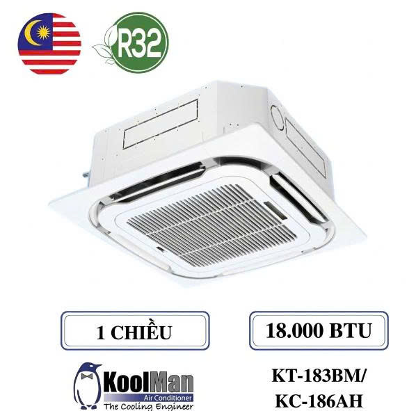 Điều hòa âm trần Cassette Koolman KT-183BM/KC-186AH 18.000 BTU 1 chiều