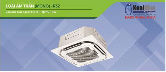 Điều hòa âm trần Cassette Koolman KT-280AX/KC-280AX 28.000 BTU Điều hòa âm trần Cassette Koolman KT-280AX/KC-280AX 28.000 BTU